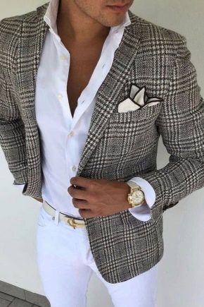 Men's blazers in a cage: what are they and what to wear?