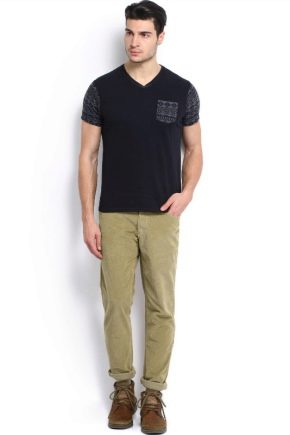 Pantalon homme en velours côtelé: avantages, inconvénients et description des modèles