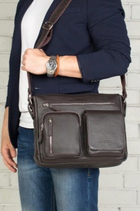 Ανδρικές δερμάτινες τσάντες ώμου: τύποι, καλύτερα μοντέλα και συμβουλές για επιλογή