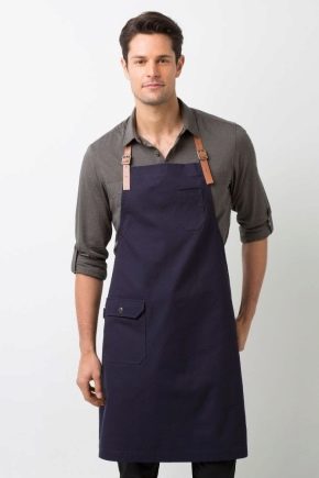 Tabliers pour hommes: types, conception et sélection