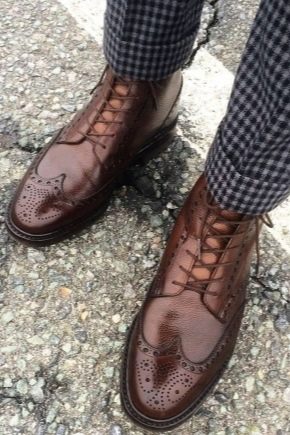 Men's footwear: types, colors and manufacturers