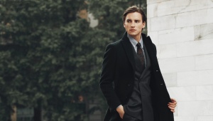 Abrigo de lana para hombre