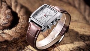 Мъжки квадратен ръчен часовник