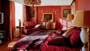 Bordo yatak odası tasarım fikirleri