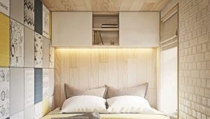 6 metrekare alana sahip yatak odası dekorasyonu. m