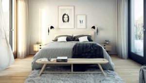 Choisir des rideaux pour la chambre dans les tons de gris