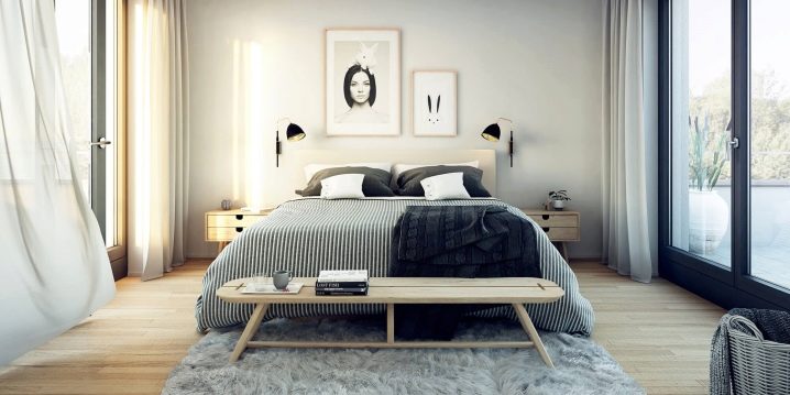 Scegliere le tende per la camera da letto nei toni del grigio