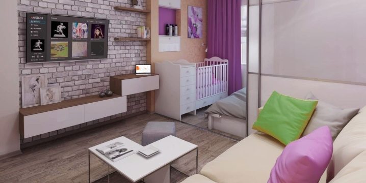 Conception d'appartements d'une pièce avec une pépinière
