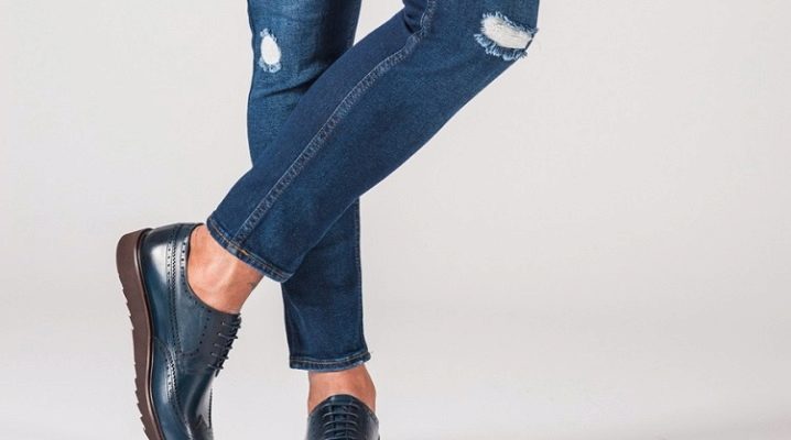 Erkek kırpılmış kot pantolon