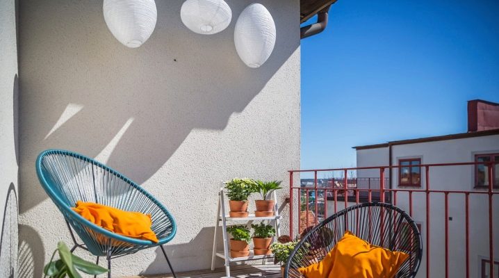 Varanda e loggia em estilo escandinavo