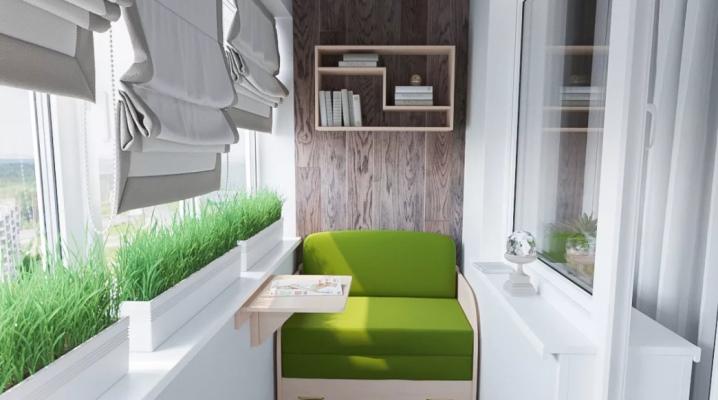 Ausstattung der Stühle auf Balkon und Loggia