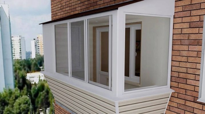 تزجيج الشرفات والمقطع مع مأخذ خارجي