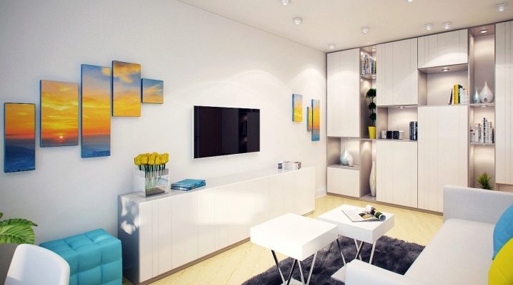 Disposición de apartamentos de dos habitaciones.