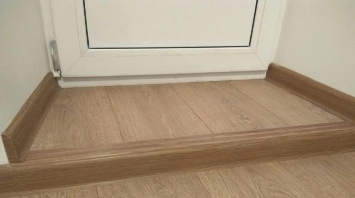 Umbral en el balcón y logia.