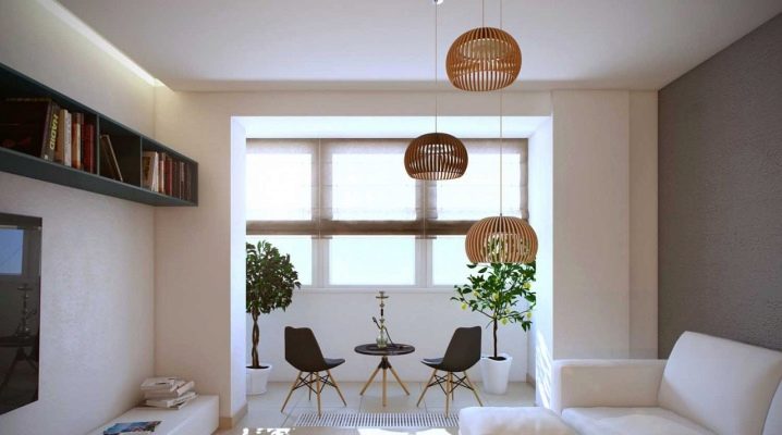 Балкони и лоджии, комбинирани с залата