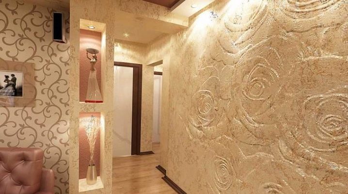 Plâtre décoratif pour la décoration intérieure dans le couloir