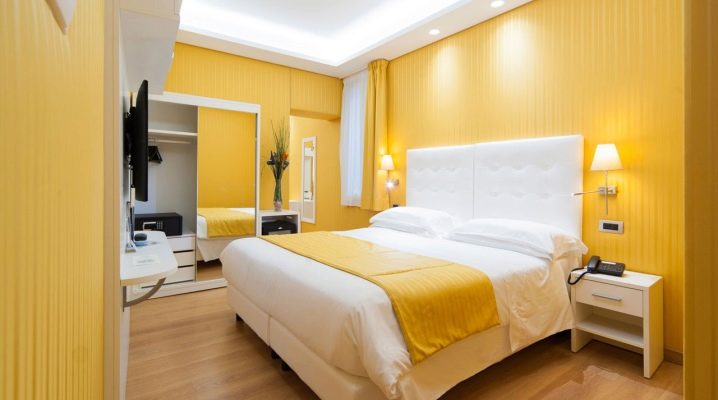 Conception de chambre jaune