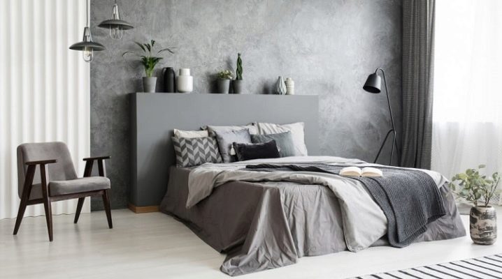 Chambre dans les tons gris