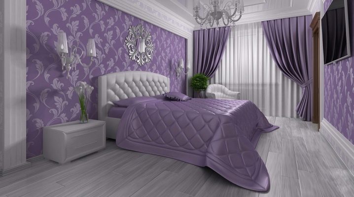 Chambre aux tons lilas