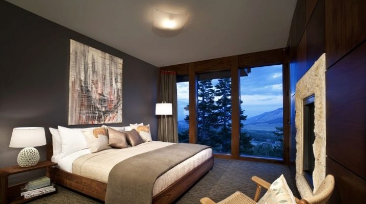 Opzioni di design della camera da letto in una casa privata