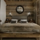 Intérieur de chambre de style chalet