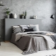 Bedroom in gray tones